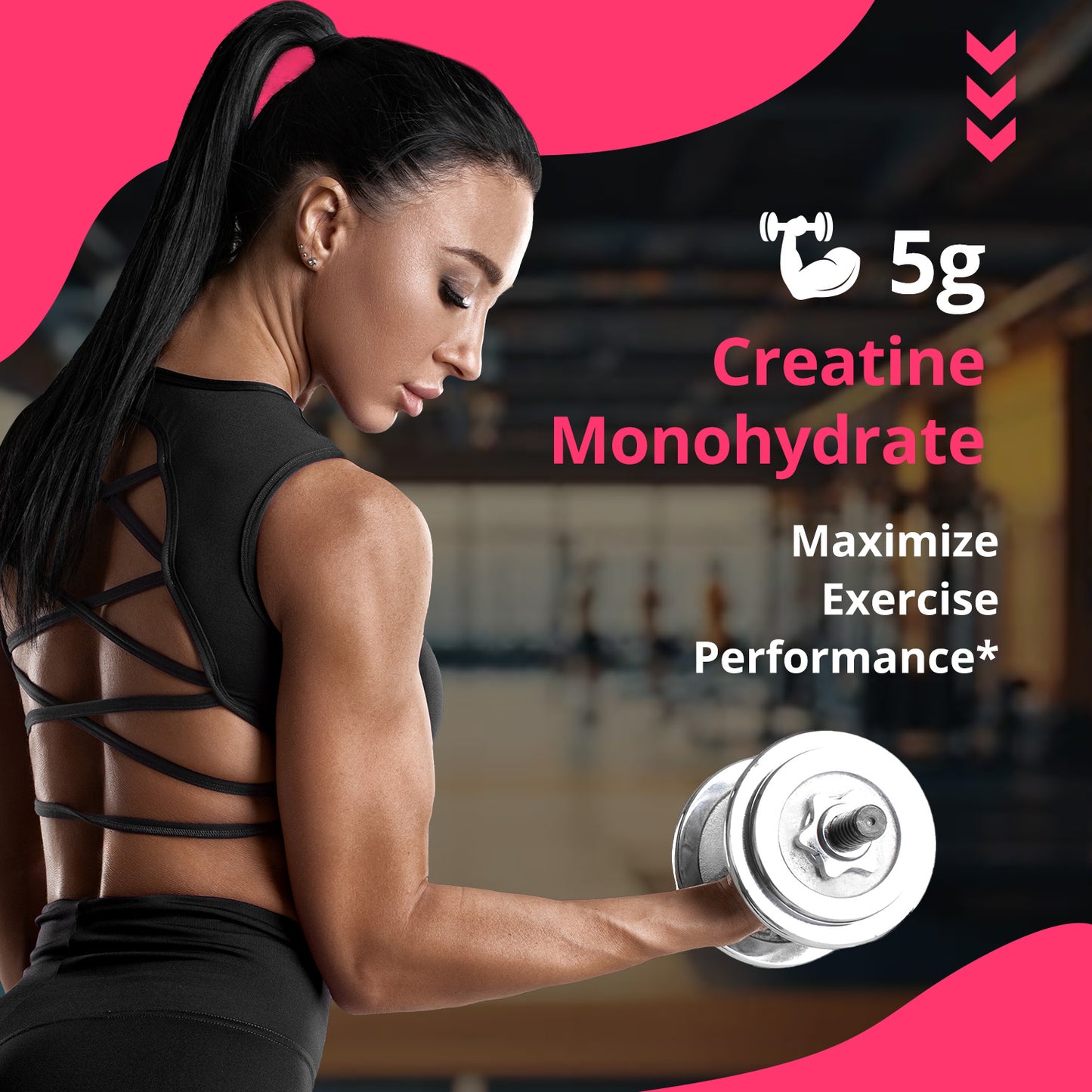Pre Workout Creatine for Women | 5g Creatine Monohydrate + 4g Collagen Peptides